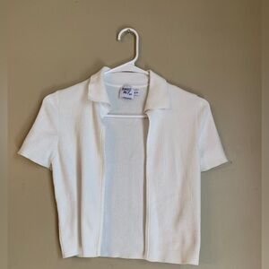 Princess polly mini cardigan sweater ribbed cropped white
Size s/m